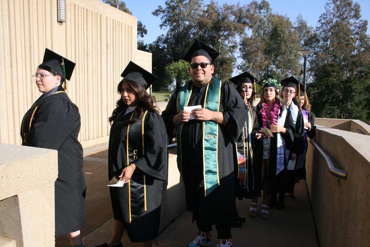 People enjoying Commencement