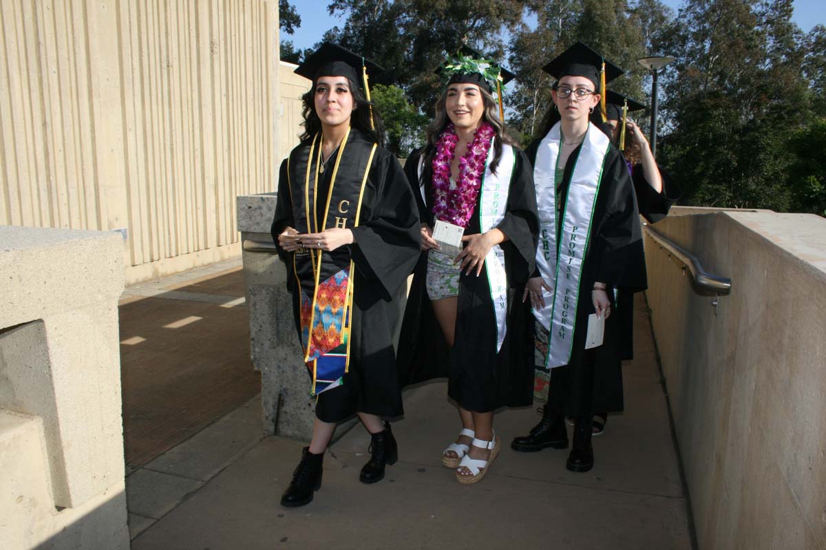 People enjoying Commencement