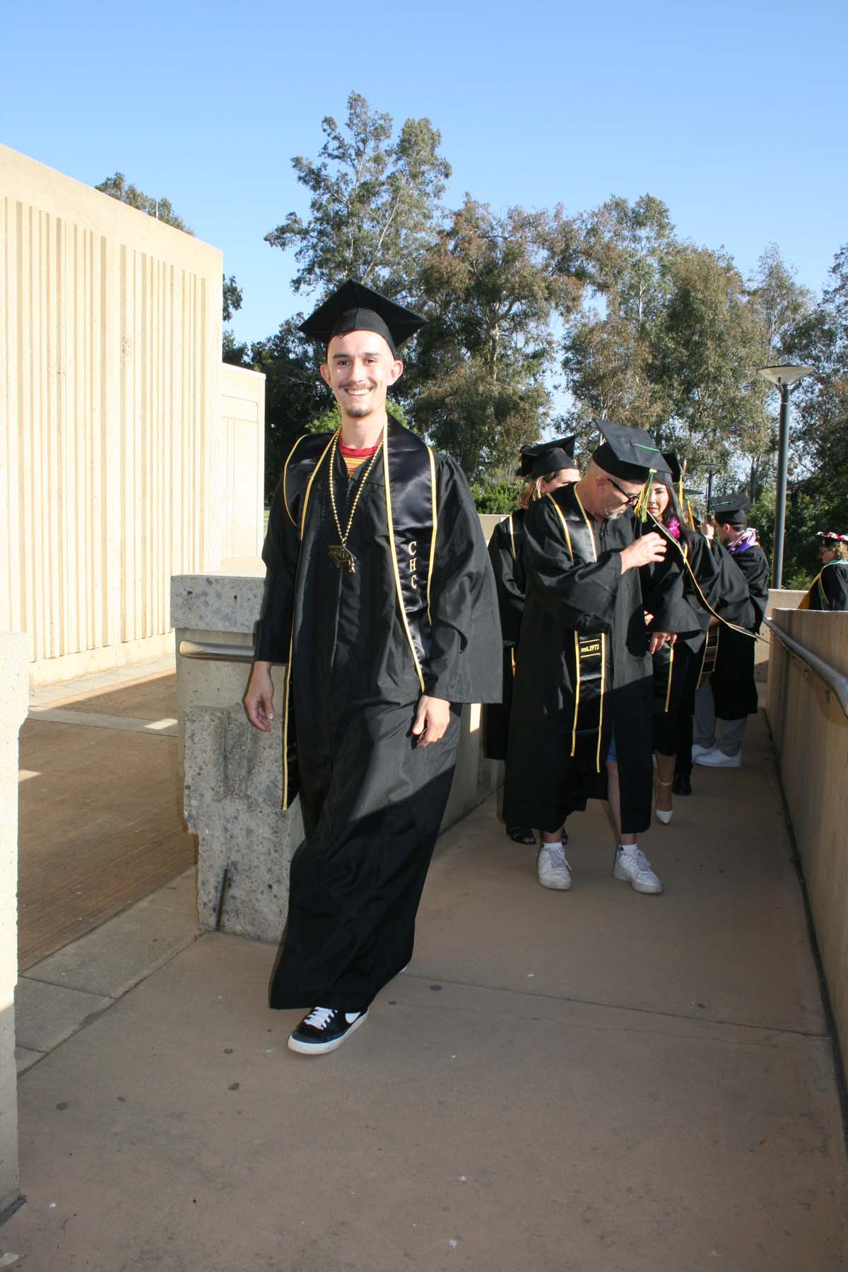 People enjoying Commencement