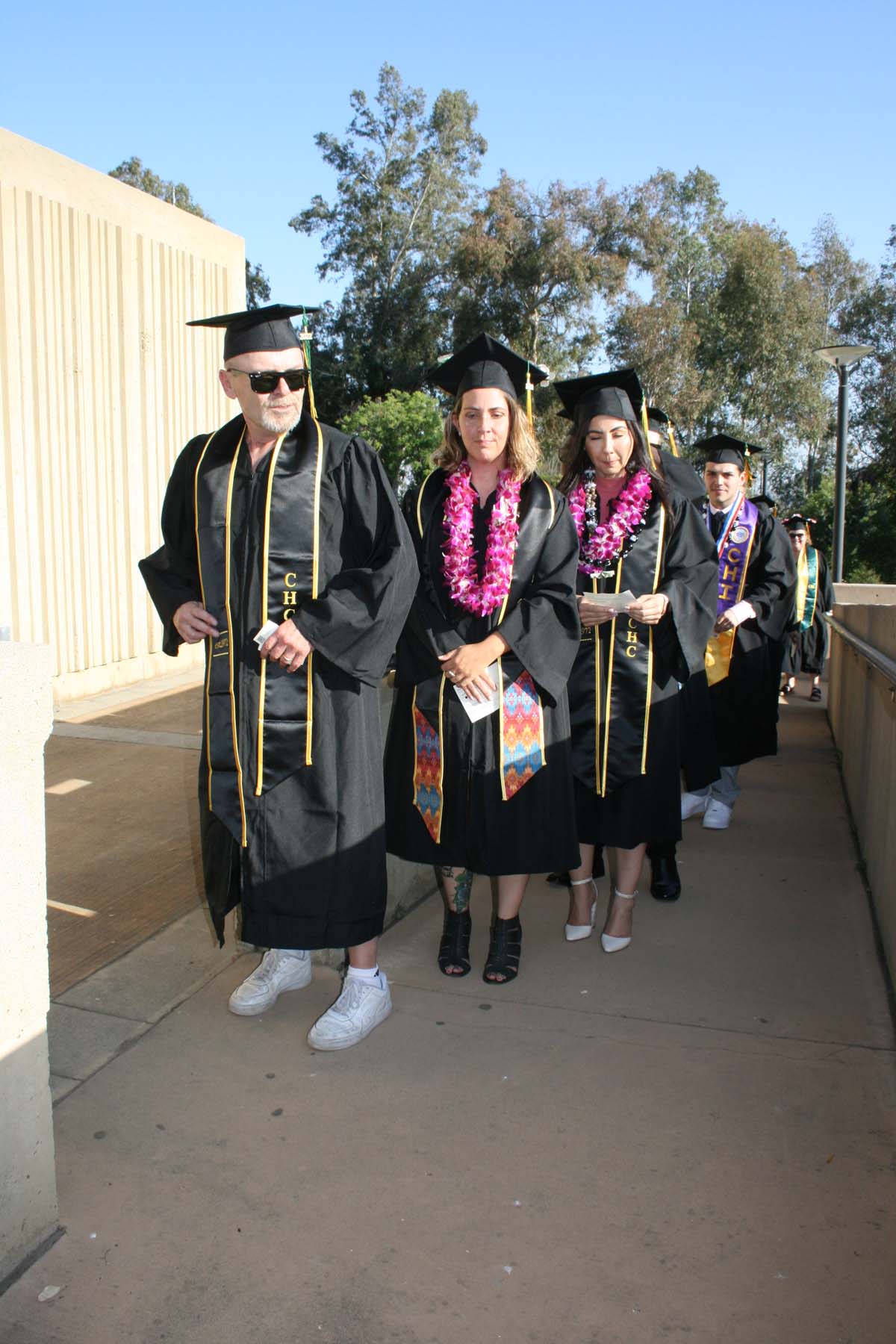 People enjoying Commencement