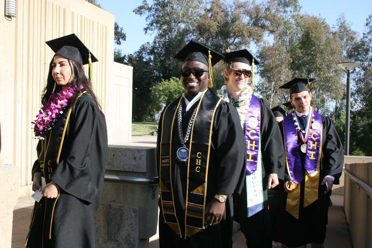 People enjoying Commencement