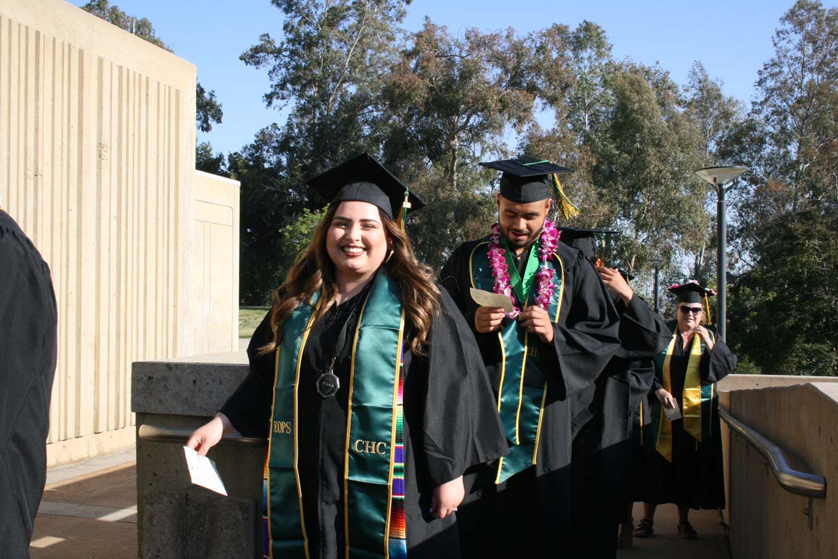 People enjoying Commencement