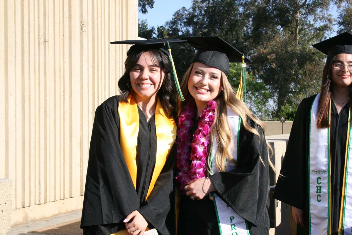 People enjoying Commencement