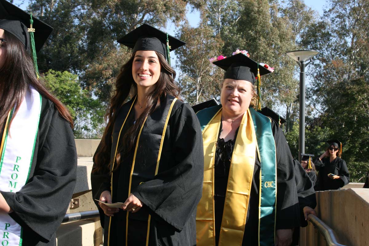 People enjoying Commencement