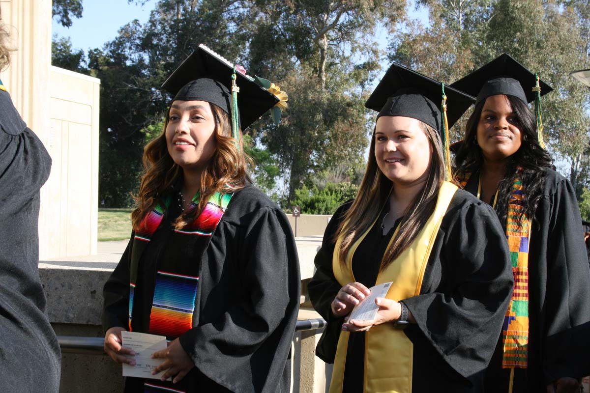 People enjoying Commencement