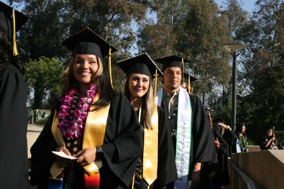 People enjoying Commencement