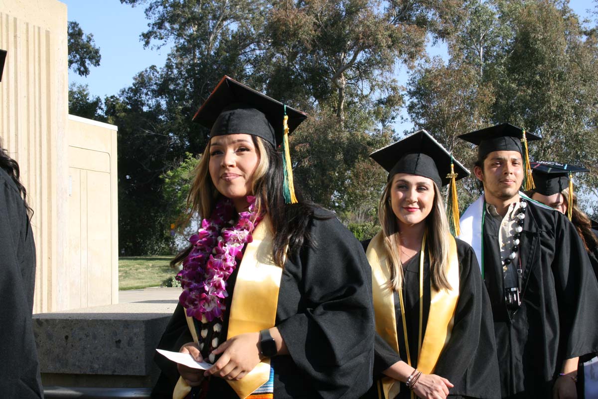 People enjoying Commencement