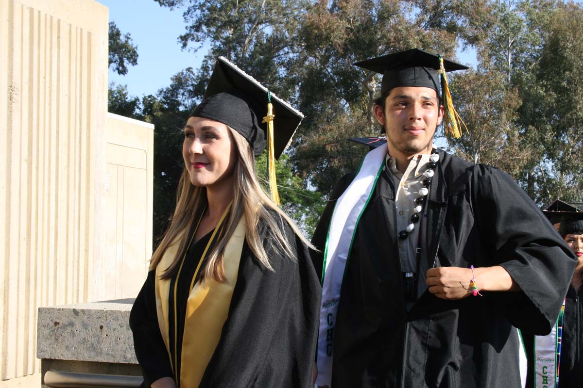 People enjoying Commencement