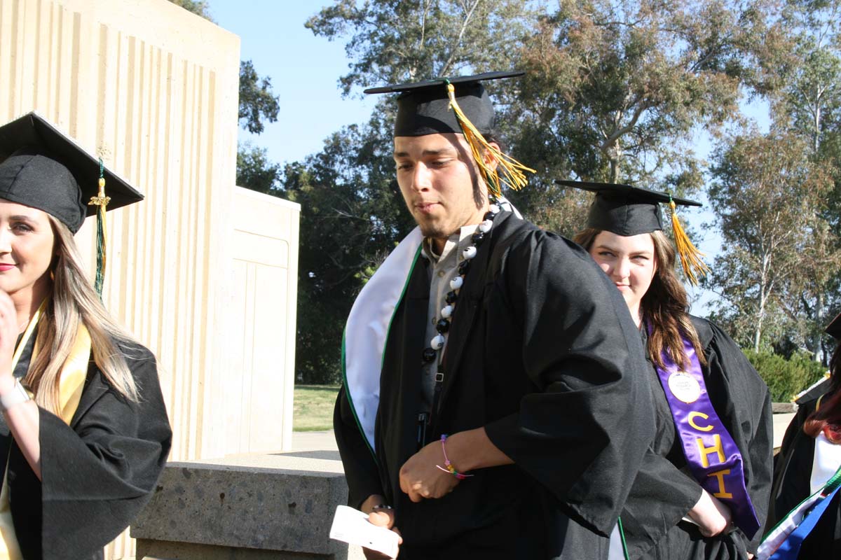 People enjoying Commencement