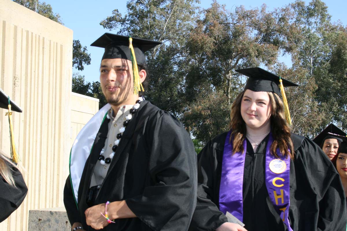 People enjoying Commencement