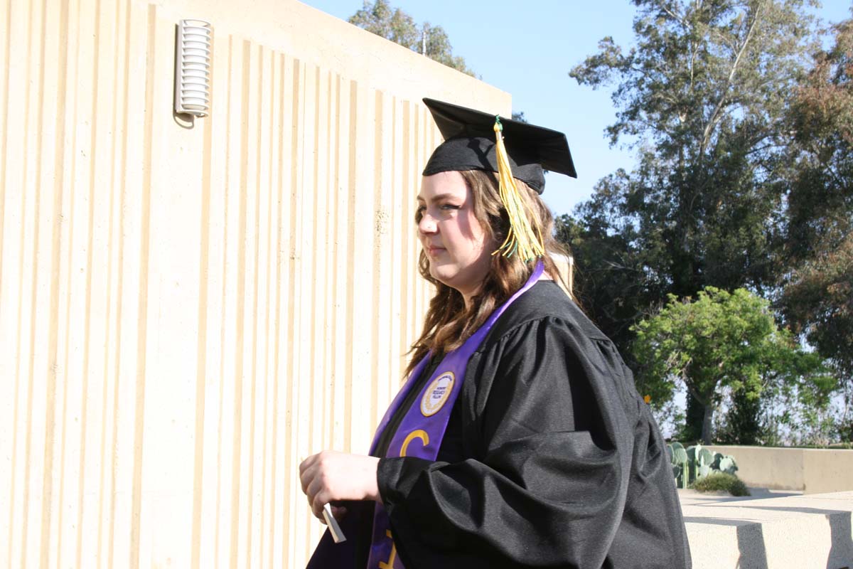 People enjoying Commencement