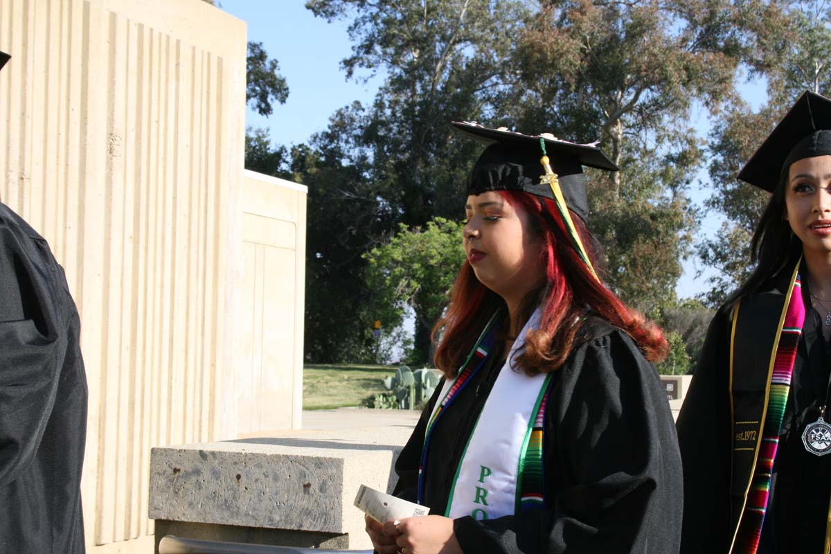 People enjoying Commencement