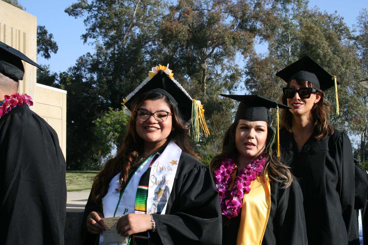 People enjoying Commencement