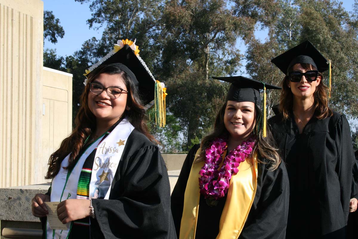 People enjoying Commencement