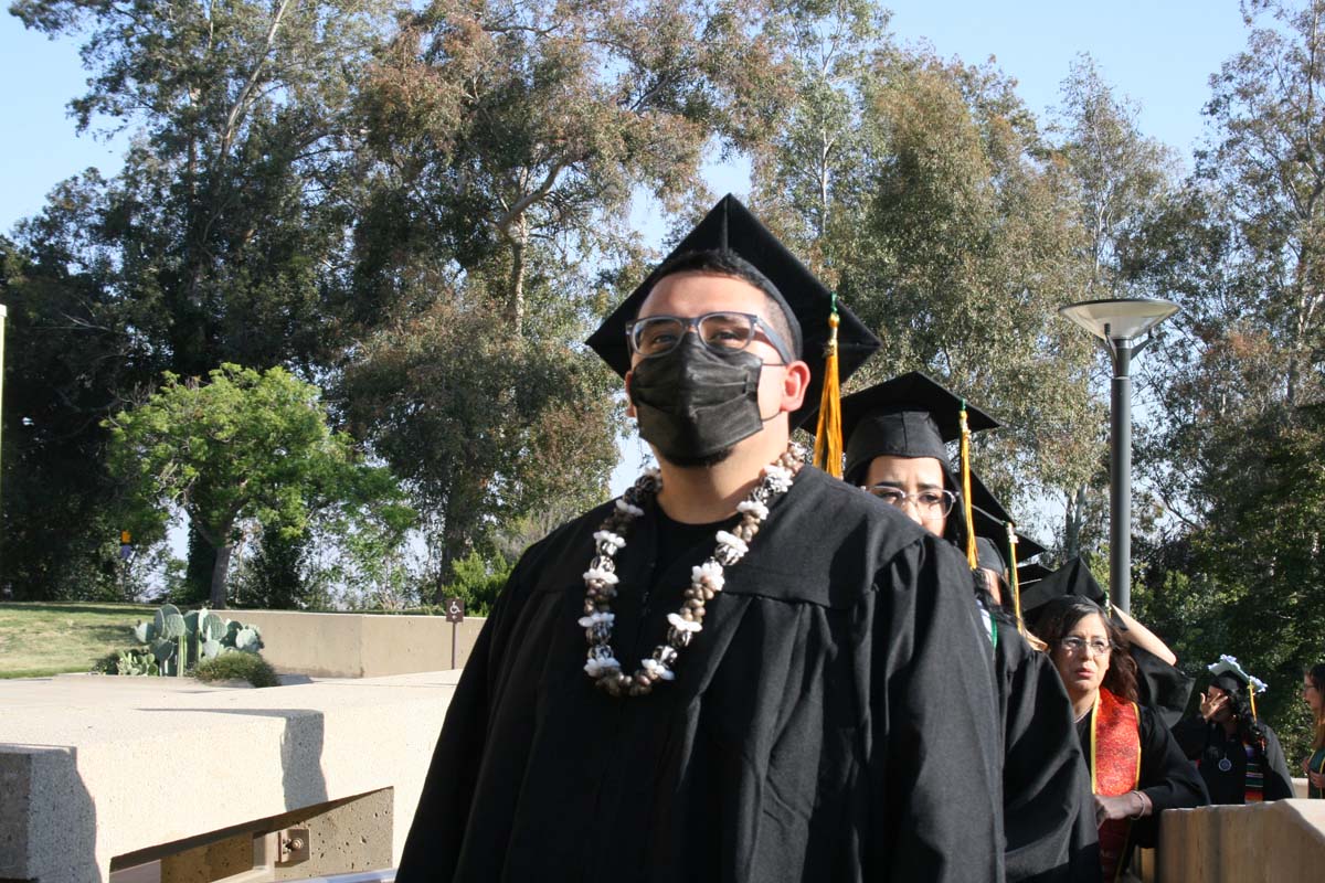 People enjoying Commencement