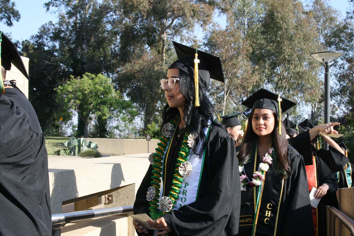 People enjoying Commencement