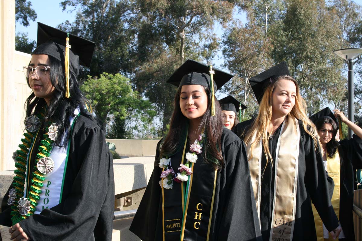 People enjoying Commencement