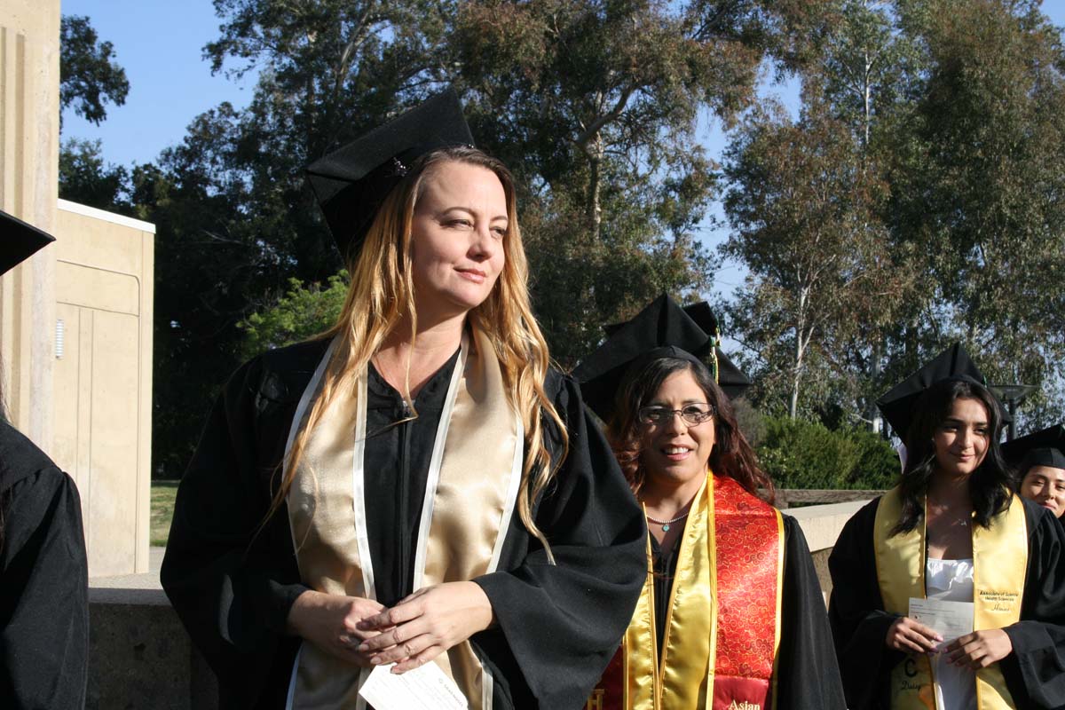 People enjoying Commencement