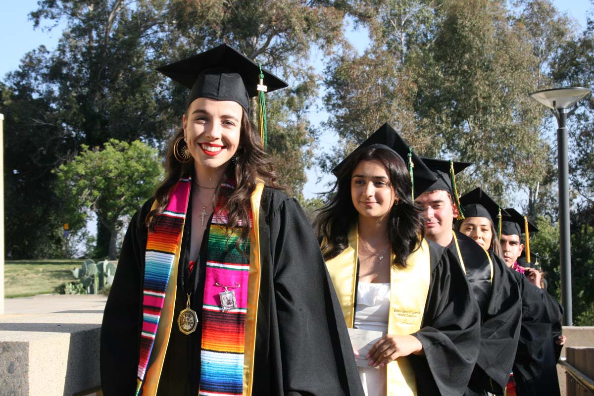 People enjoying Commencement