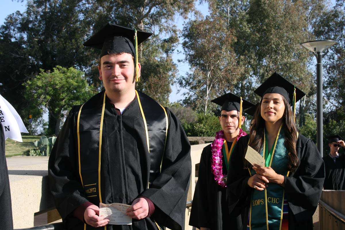 People enjoying Commencement