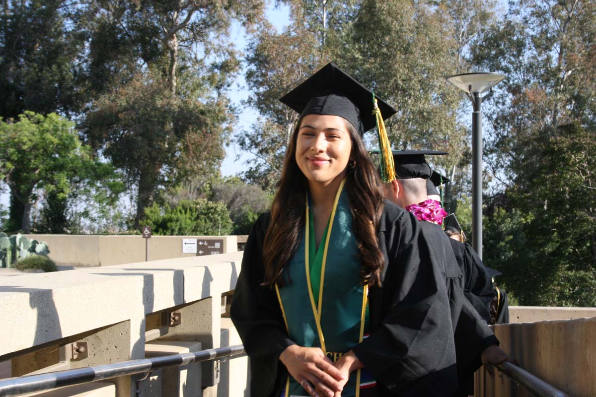 People enjoying Commencement