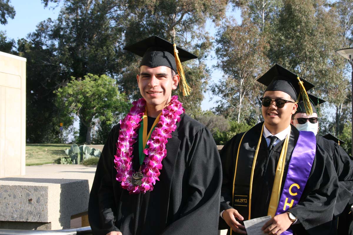 People enjoying Commencement