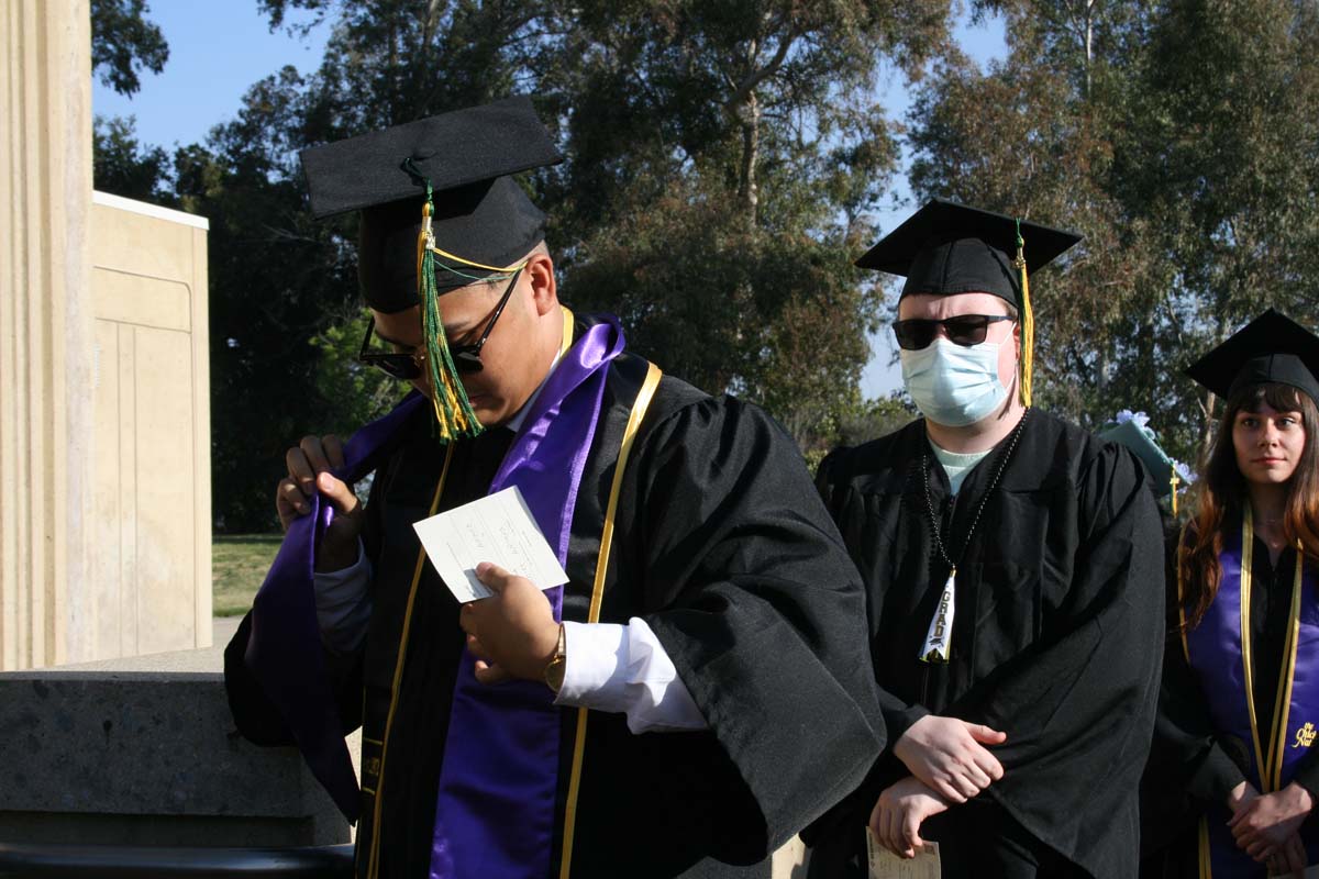 People enjoying Commencement