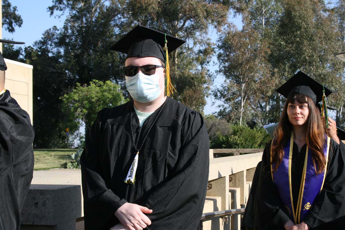 People enjoying Commencement