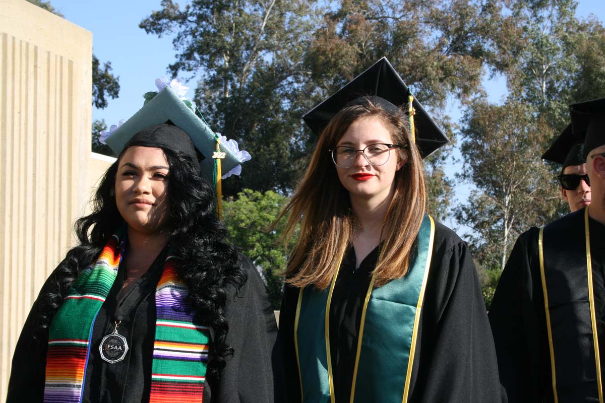 People enjoying Commencement