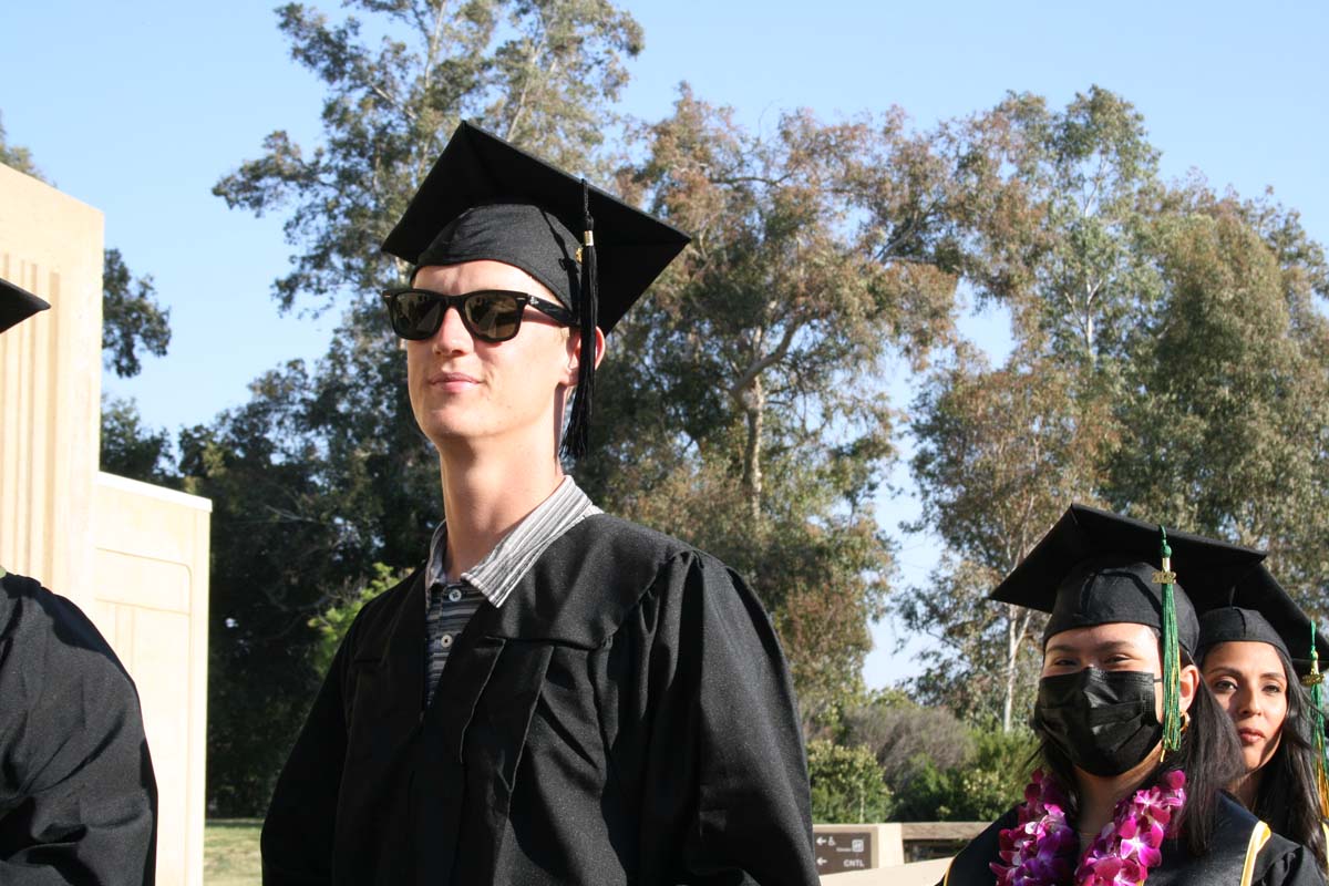 People enjoying Commencement