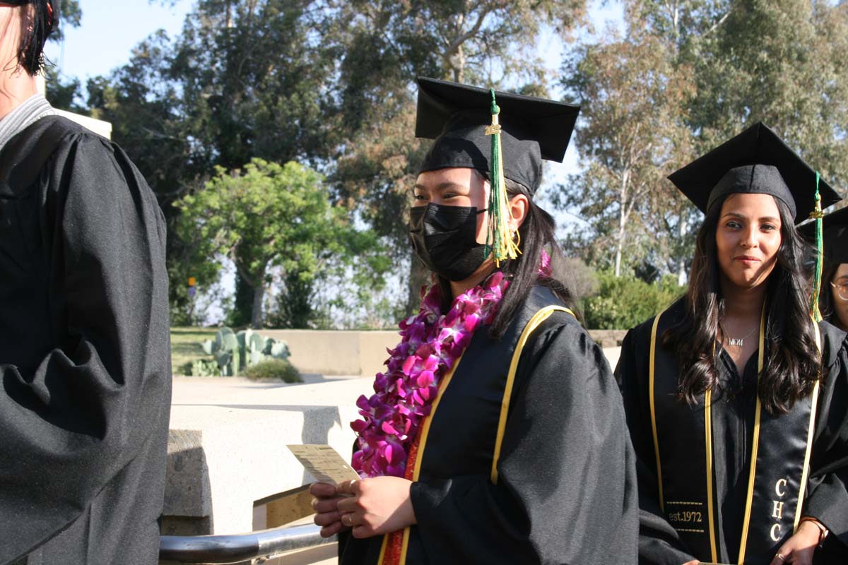 People enjoying Commencement