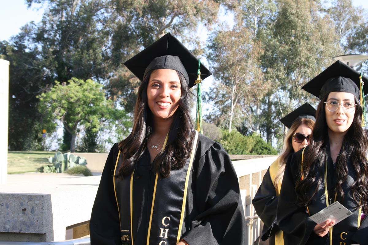 People enjoying Commencement