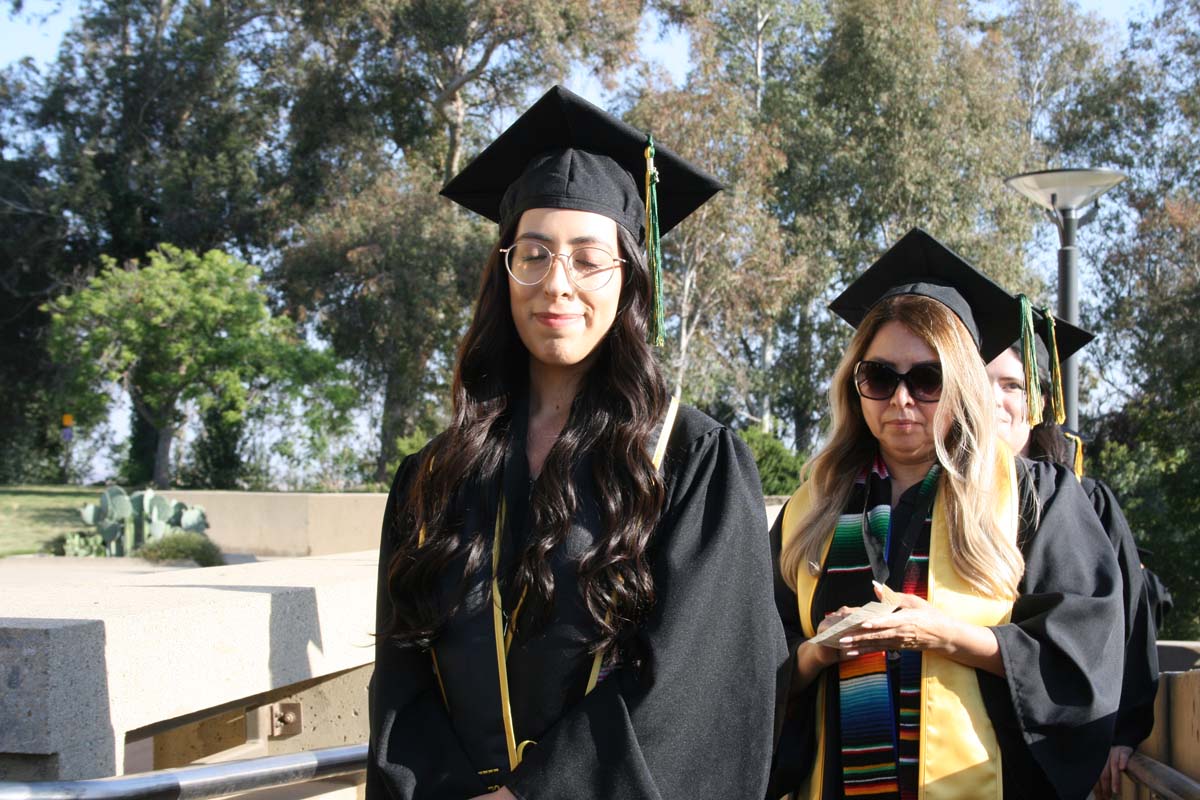 People enjoying Commencement