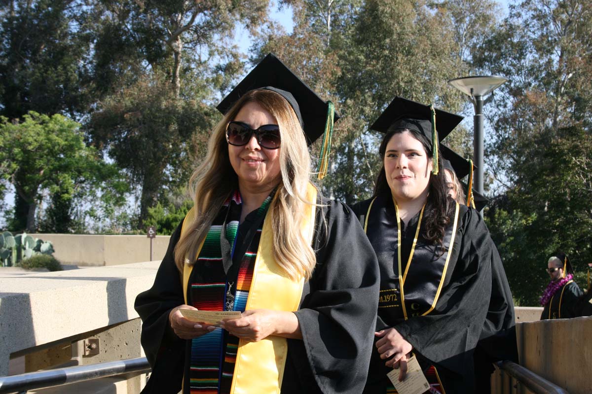 People enjoying Commencement