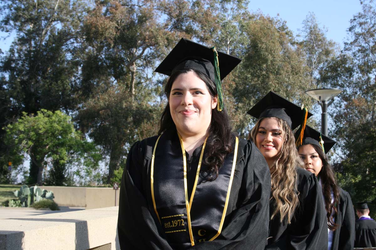 People enjoying Commencement