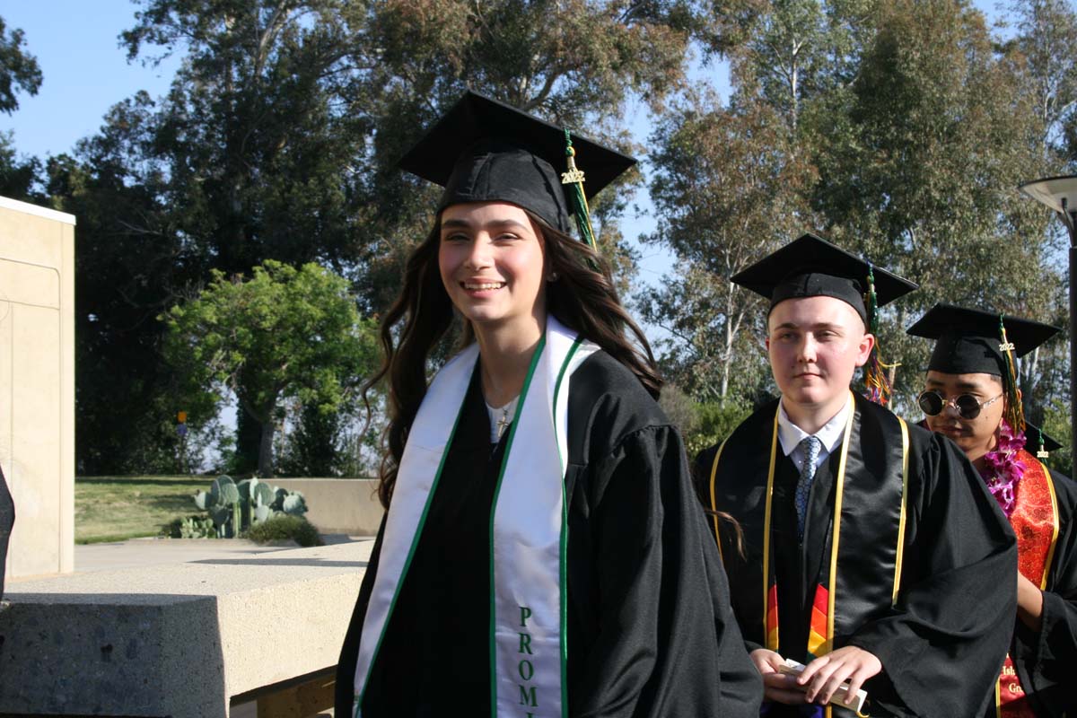 People enjoying Commencement