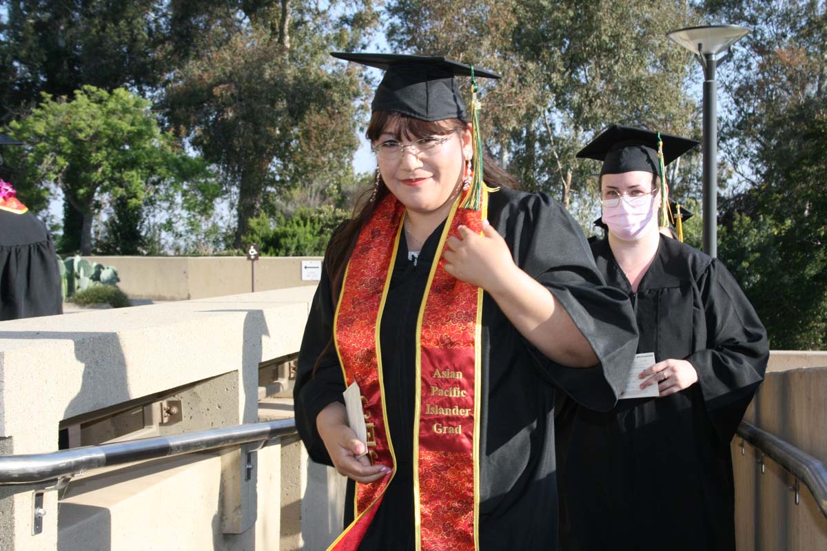 People enjoying Commencement