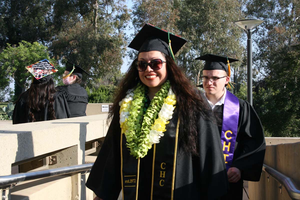 People enjoying Commencement