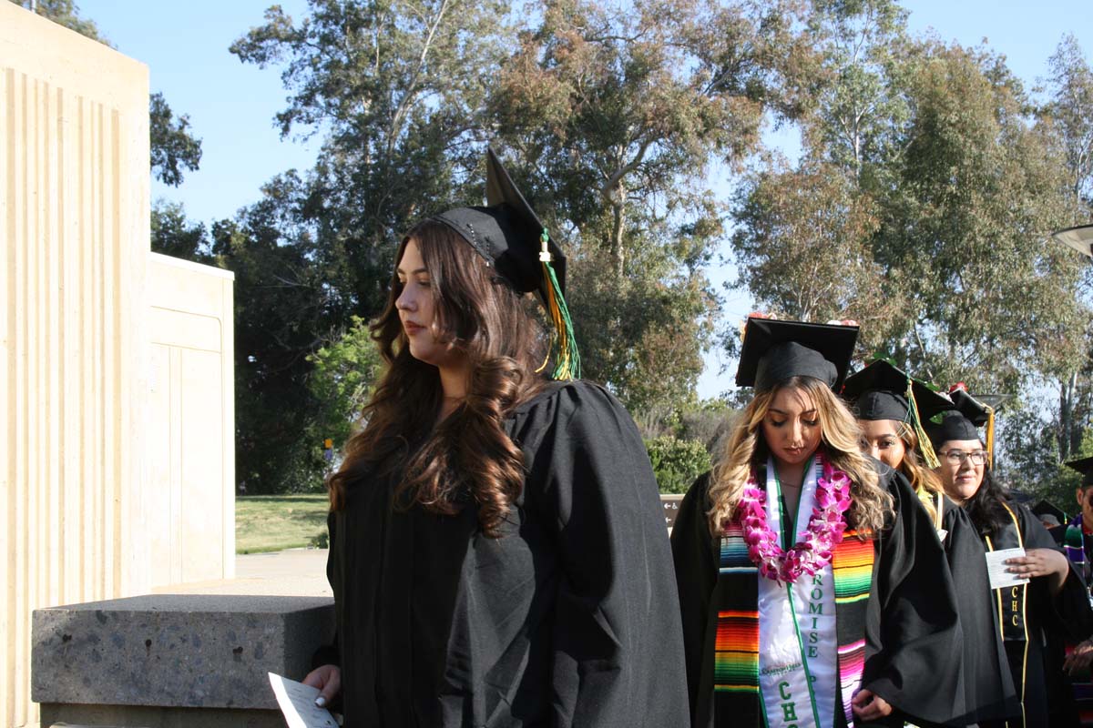 People enjoying Commencement