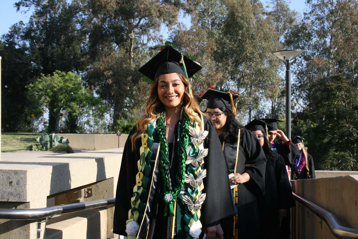 People enjoying Commencement