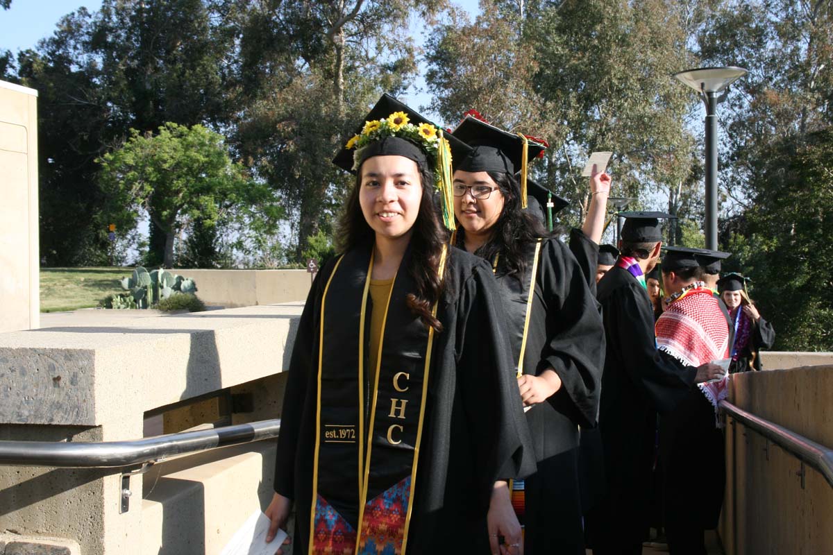 People enjoying Commencement