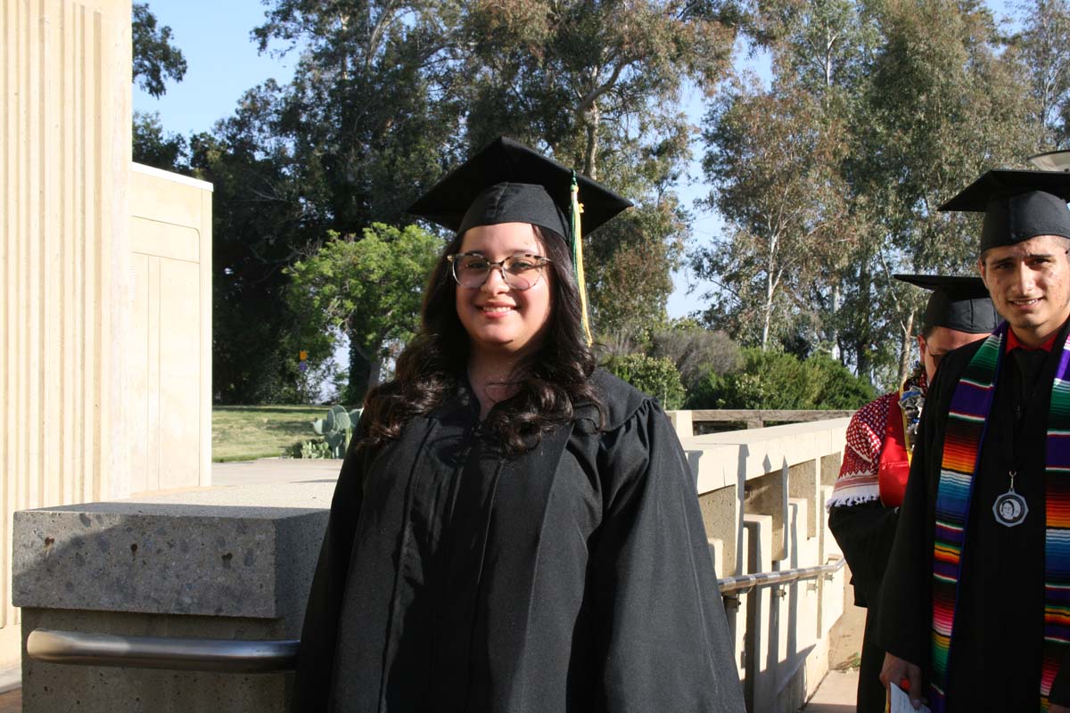 People enjoying Commencement