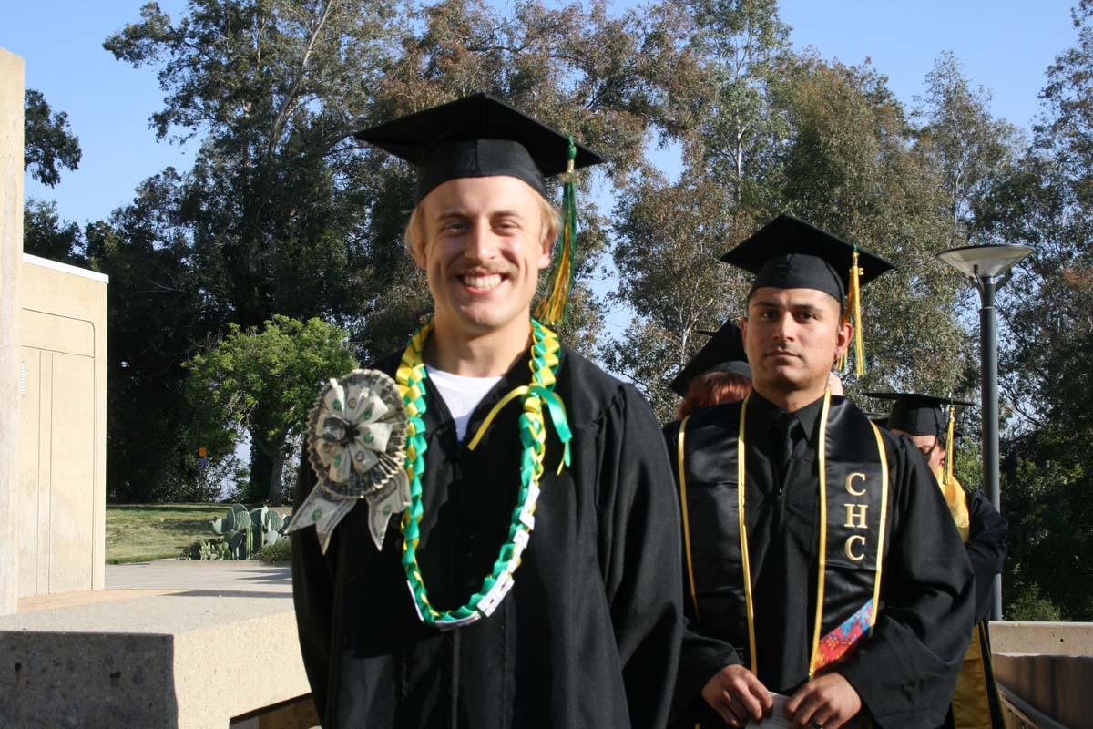 People enjoying Commencement