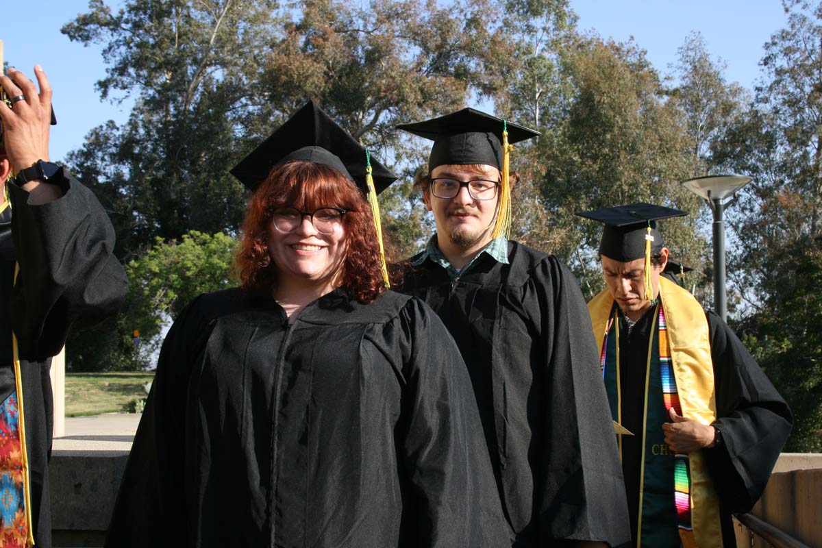 People enjoying Commencement