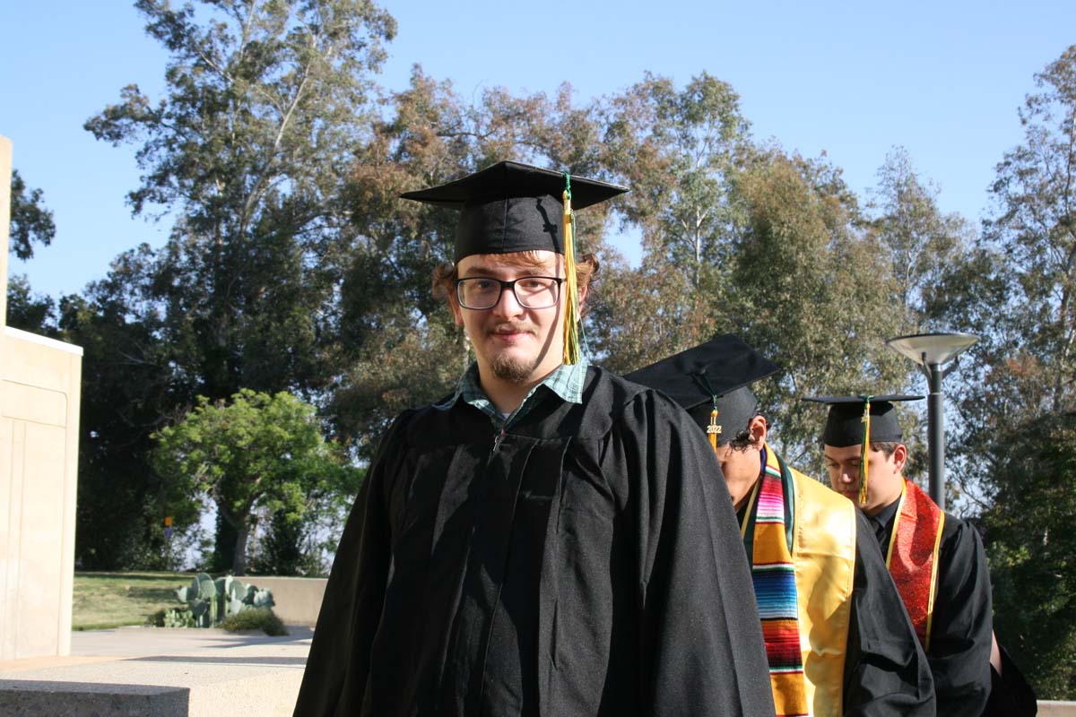 People enjoying Commencement