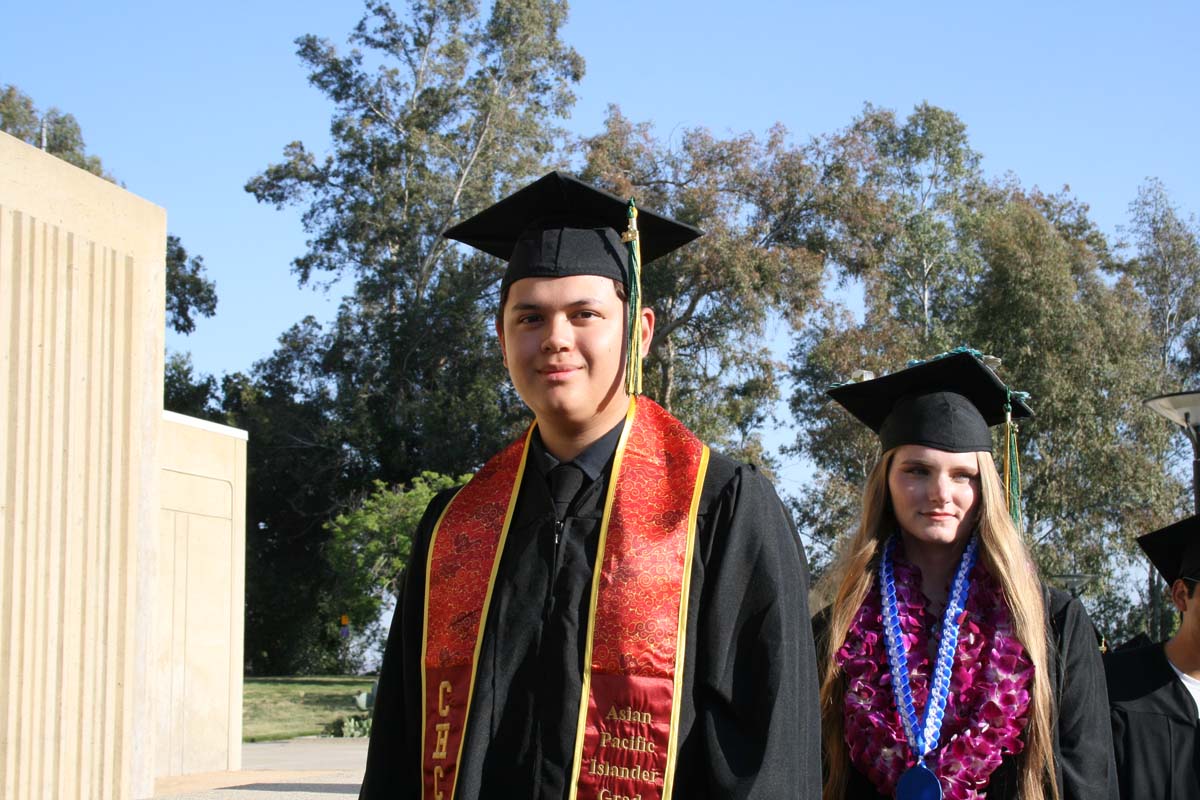 People enjoying Commencement