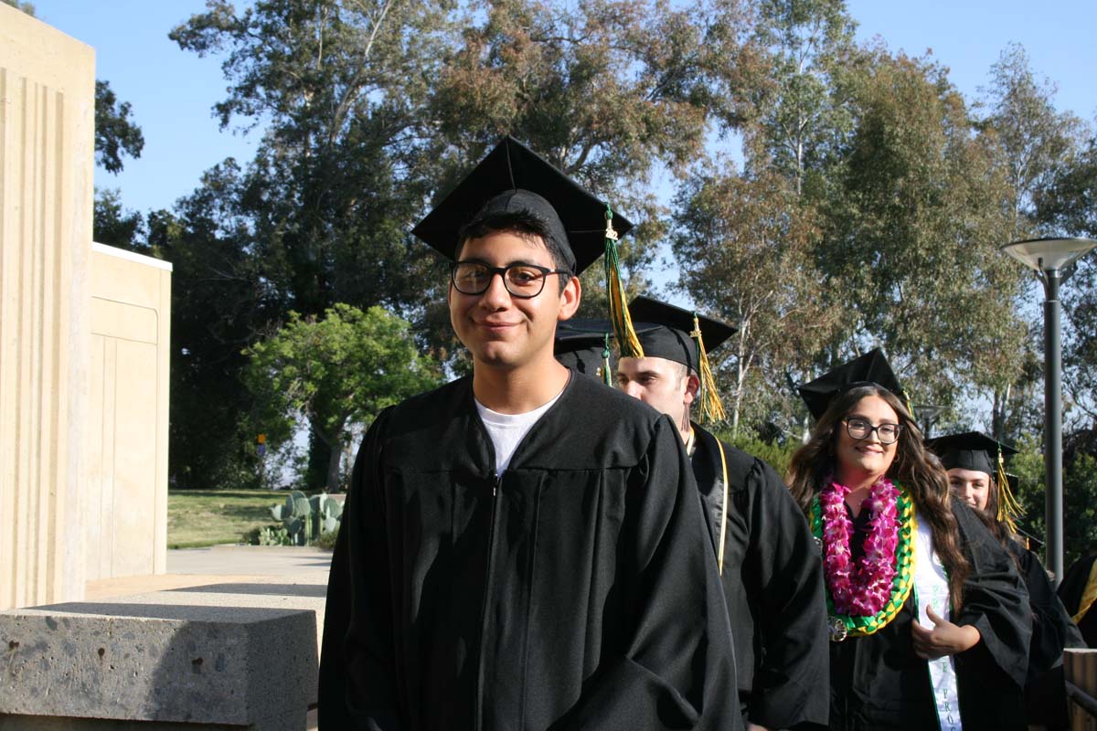 People enjoying Commencement