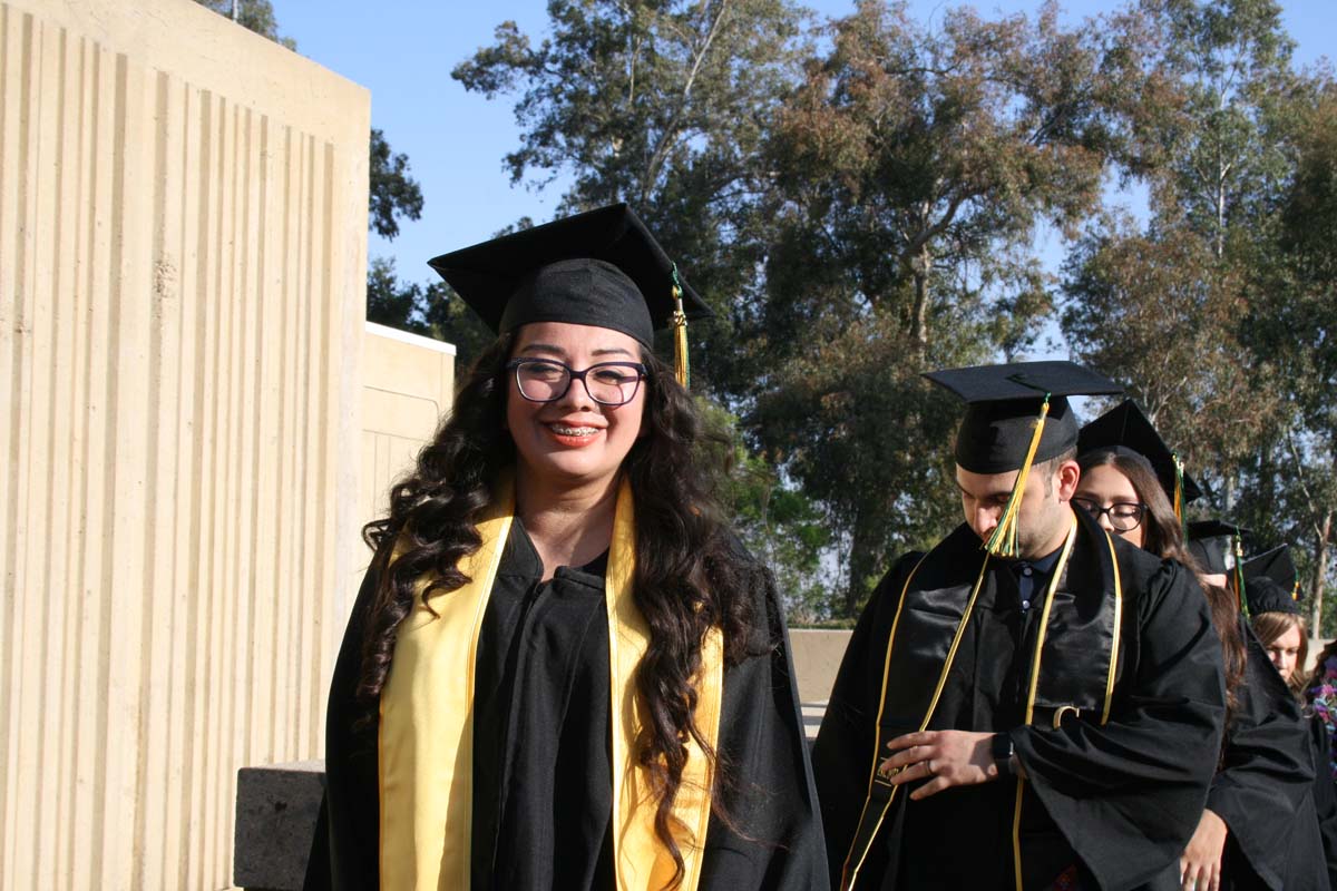 People enjoying Commencement