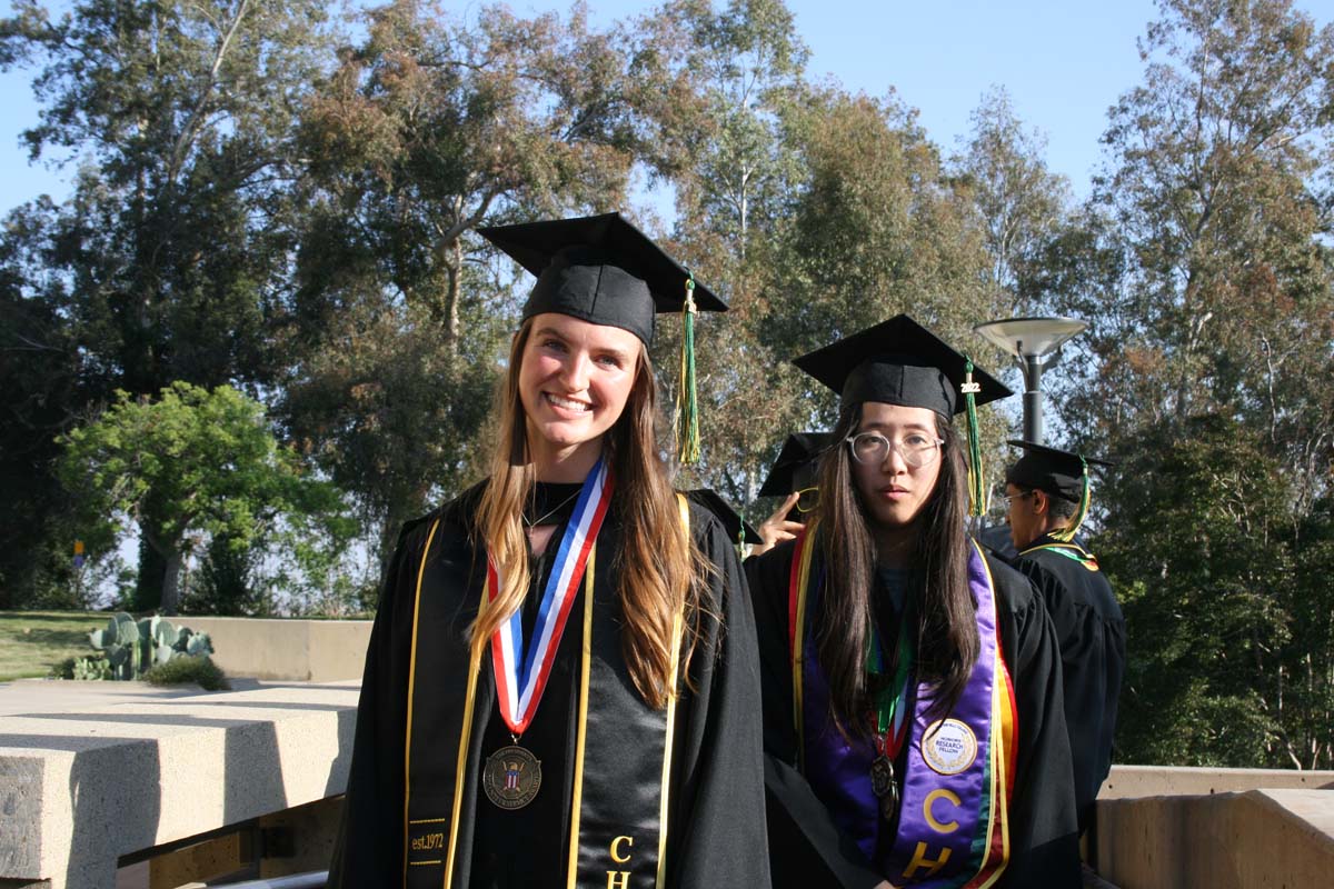 People enjoying Commencement