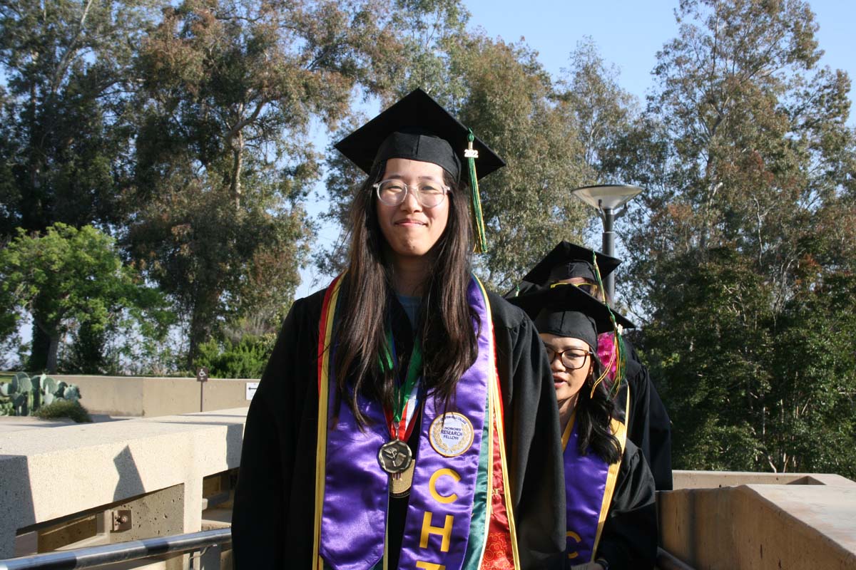 People enjoying Commencement